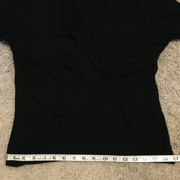 Vintage Black Semi Cropped Rayon Whimsigoth Open Cardigan - Picture 14 of 16